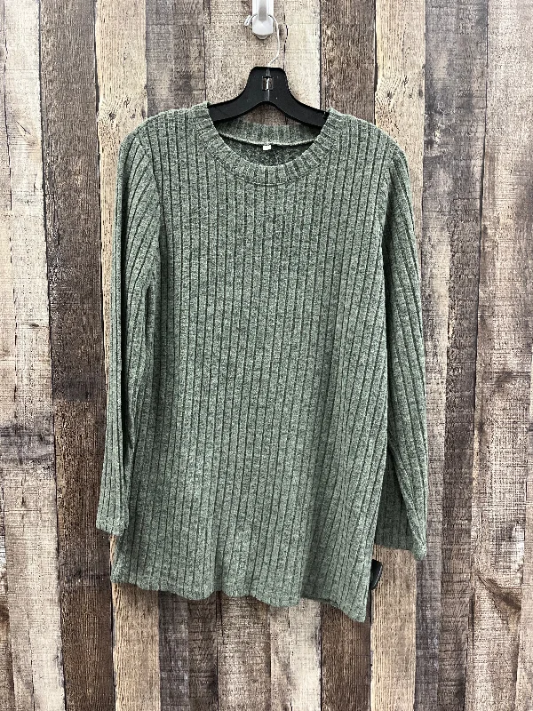 Tunic Long Sleeve By Cmf In Green, Size: S