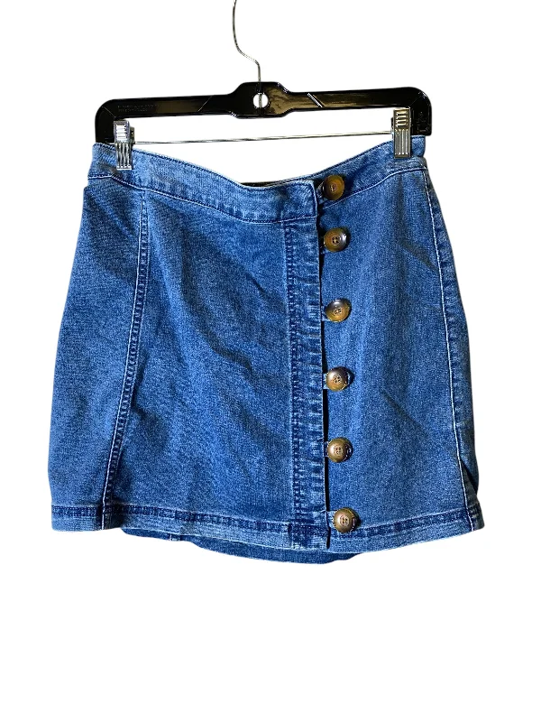 Skirt Mini & Short By Free People In Blue, Size: 10