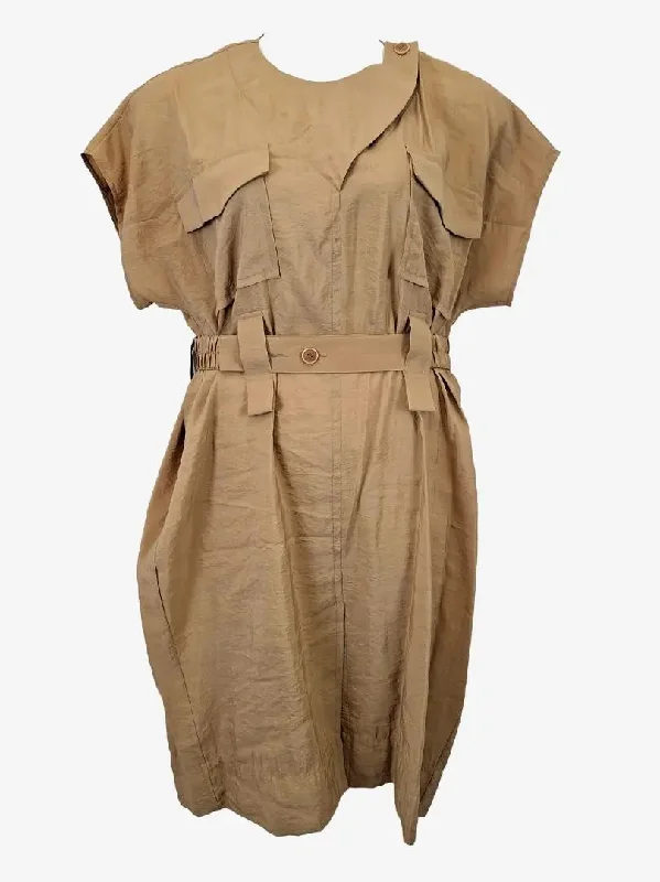 Oroton Stylish Utility Shirt Midi Dress Size 14