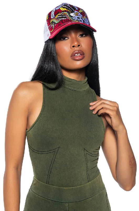 MODEL OFF DUTY SLEEVELESS BODYSUIT